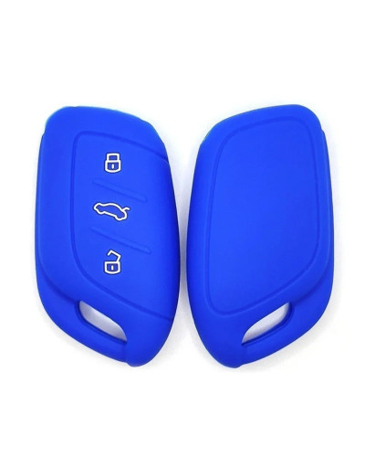 Funda de silicona para mando a distancia de coche, carcasa de 3 botones para MG4, MG5, MG6, MG, ZS, EV, HS, EHS, ZX, GT, Roewe, 