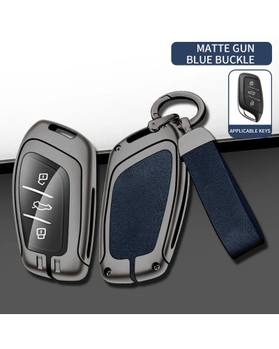 Funda de aleación de Zinc para llavero de coche, protección adecuada para MG ZS EV HS EHS ZX GT MG4 MG5 MG6 Roewe RX3 RX5 RX8 ER