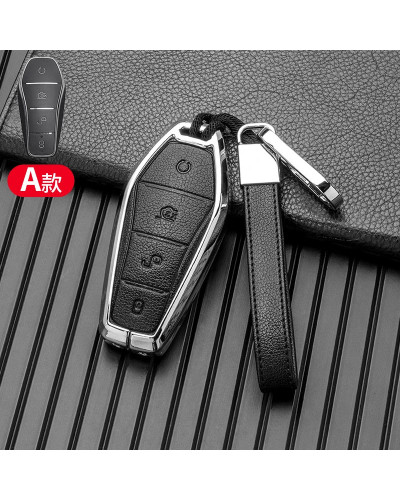 Funda para llave inteligente de coche, carcasa protectora sin llave para BYD Song PRO, Han EV Max Tang DM 2018 Qin PLUS, accesor