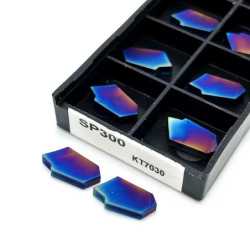 Nano blue High quality SP300 KT7030 grooving Carbide inserts turning tool Parting and grooving tool Parting off cnc tool SP300