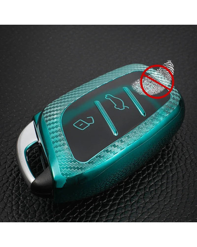 Funda de fibra de carbono TPU para llave inteligente de coche, bolsa para MG ZS EV MG6 EZS HS EHS 2019 2020, Roewe RX5 I5 I6 RX3