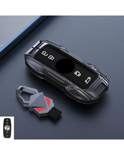 Funda de aleación de Zinc para mando a distancia de coche, carcasa para MG ZS HS 5 6 EZS, Roewe RX8 RX5 RX3 I6 I5, accesorios