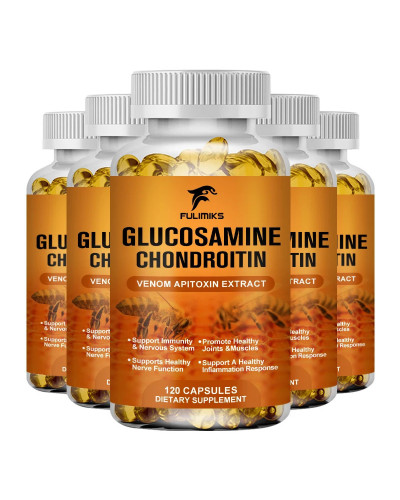 Glucosamina-cápsulas de 1500 mg de condroitina para adultos, cápsulas de fuerza Extra, soporte para las articulaciones, suplemen