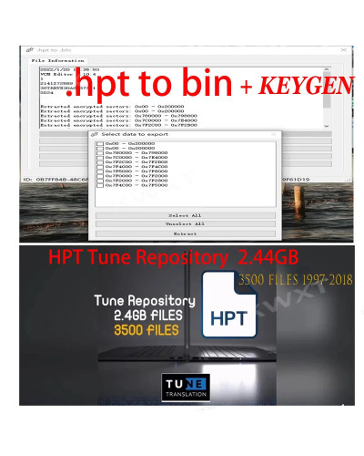 .HPT to .Bin software + Tune Repository 3500 FILES 1997/2018 FOLDER 2.