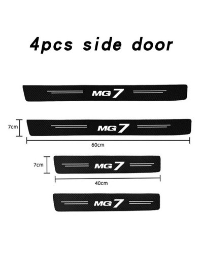 Car Sill pedal Rear Bumper Protection Stickers for MG7 Motors MG ZS GS