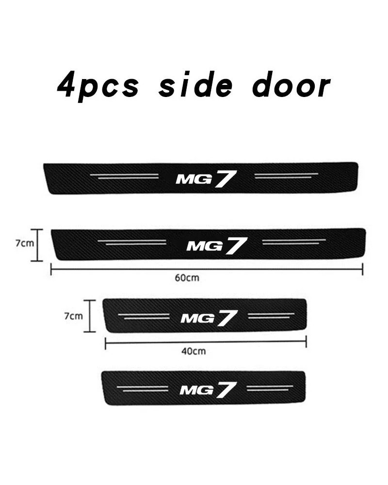 Car Sill pedal Rear Bumper Protection Stickers for MG7 Motors MG ZS GS