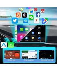 Mini adaptador inalámbrico Carplay 2 en 1, dispositivo con Android, USB, Plug and Play, para Havel, Kia, Volvo, Audi, MG, VW, Hy