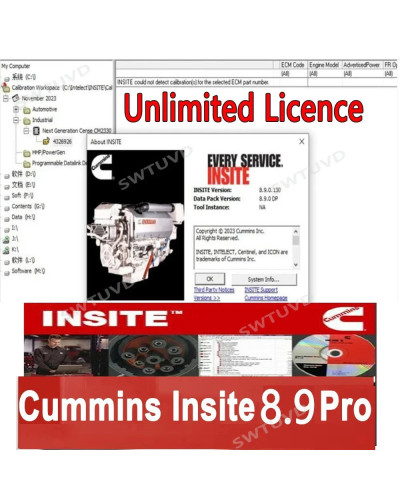 Lastest INSITE v.8.9.0.130 with Keygen Engine Trucks Diagnostic Softwa