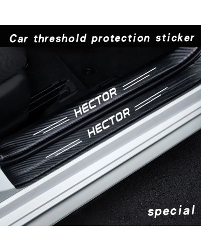 Car Door Sill Plate Protector Stickers for MG Hector Motors MG ZS GS M