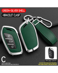 Funda de llave de coche de aleación de Zinc para Saic, MG, ZS, EV, MG6, MG4, EZS, HS, EHS, 2019, 2020, Roewe, RX5, I6, I5, RX3, 