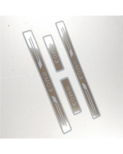 For MG 3 2010-2017 Ultra-thin stainless steel car threshold guard plat