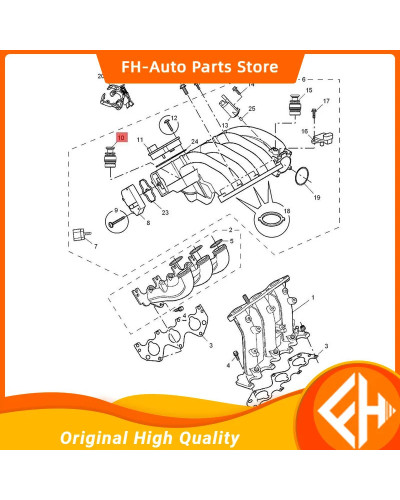 1pcs 2models Intake manifold connector for Chinese SAIC ROEWE 550 MG6 