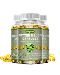 Alxfresh-melón amargo Extra Strength, 2500 mg, suplemento 16:1, orgánico, no transgénico, Vegano, libre de cloro, 120/ 60 cápsul