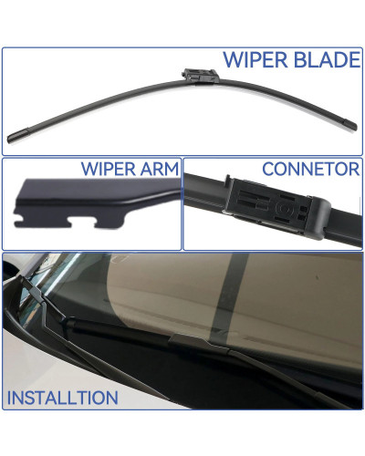 Erick's Wiper Front & Rear Wiper Blades Set For MG ZS EV ZX ZST VS 201