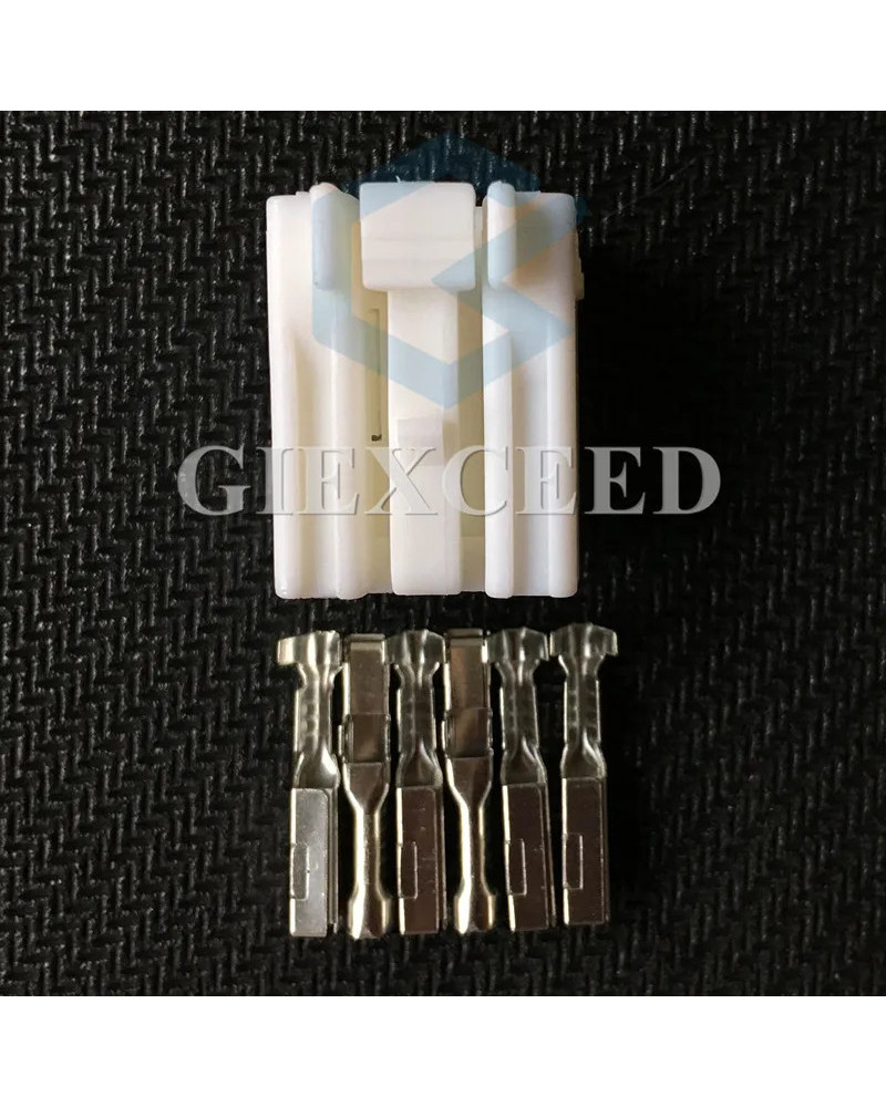 2 Sets 6 Pin MG651044 Auto Wire Connector MG 651044 Female Plug AC Ass