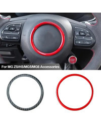 Anillo decorativo para MG ZS HS MG5 MG6, cubierta central del volante, estilo brillante, accesorios de modificación Interior, pe