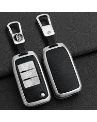 Funda de aleación de Zinc para llave de coche, carcasa de soporte Fob para Roewe RX5, MG3, MG5, MG6, MG7, MG, ZS, GT, GS, 350, 3