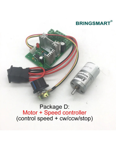 Wholesale JGA25-310 Mini Motor 3-12v Gear Motor 7-1818rpm DC Motor Low