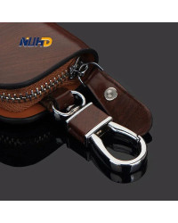 Funda de cuero para llave de coche, accesorios protectores para BMW, Benz, VW, Volvo, Toyota, Fiat, Jeep, Ford, KIA, Hyundai, MG