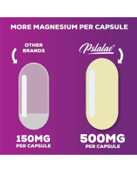 Cápsulas de citrato de magnesio, 1000 Mg, máxima absorción para músculos, nervios, huesos y salud del corazón, sin olor, sin GMO