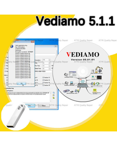 5.1.1 Vediamo inspection tools Diagnostic software 5.1.1 vediamo Repai