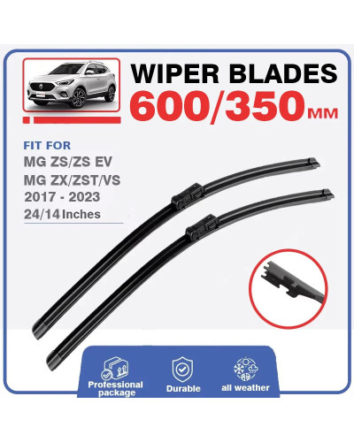 Car Front / Rear Wiper Blades For MG ZS 2017-2024 24"+14"+10" ZS EV MG