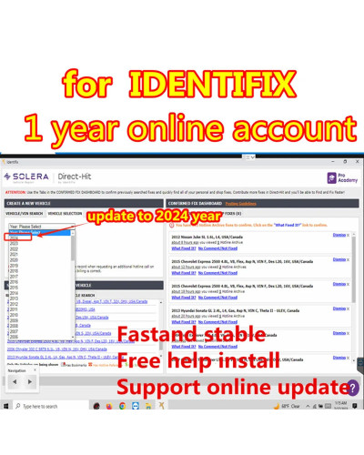 2024 Identifix software For Identifix 2024 Online Account One Year Aut