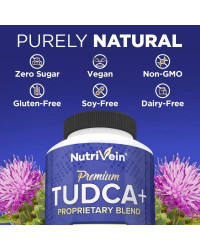 TUDCA-Suplemento de apoyo para la salud del ver, 1000 Mg, rico en antioxidante, limpieza estable, soporte para la vesícula bilia