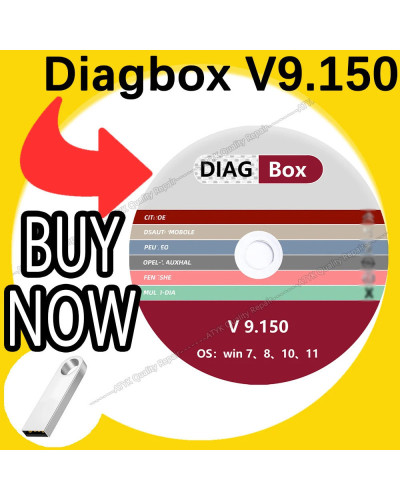 for PP2000 Diagbox V9.150 With crack Diagnose obd2 scanner Repair tool