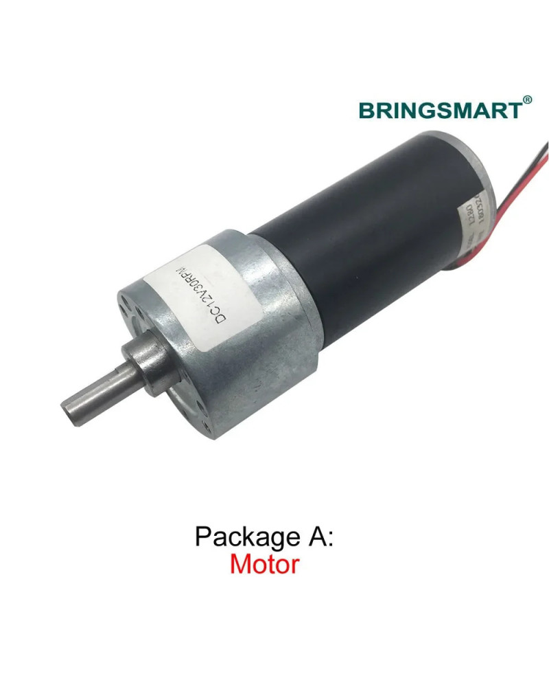 Bringsmart JGB37-3157 DC Gear Motor 12 Volt Reductor Engine High Speed