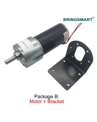 Bringsmart JGB37-3157 DC Gear Motor 12 Volt Reductor Engine High Speed