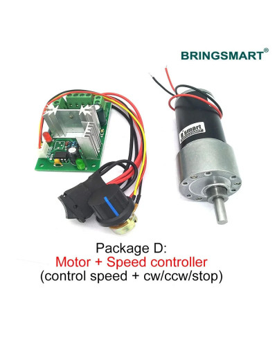 Bringsmart JGB37-3157 DC Gear Motor 12 Volt Reductor Engine High Speed