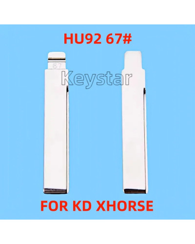 10PCS/LOT 67 KD Blade HU92 Car Key Blank for KEYDIY KD VVDI XHORSE JMD