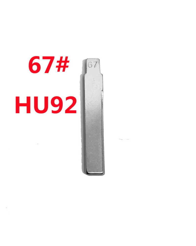 10PCS/LOT 67 KD Blade HU92 Car Key Blank for KEYDIY KD VVDI XHORSE JMD