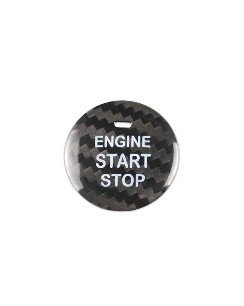 For Haval Car Engine Start Stop Button Cover Real Carbon Fiber Sticker