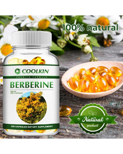 Suplemento de berberina Premium-1200 Mg por ración-Suplemento de berberina HCL, no soporta transgénicos