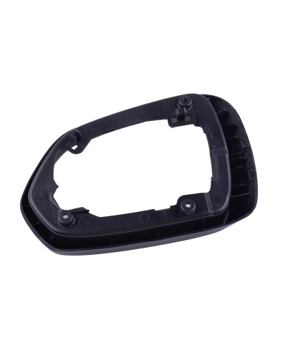 Front Right Side Door Wing Rear View Mirror Bezel Trim Cover Black Pla