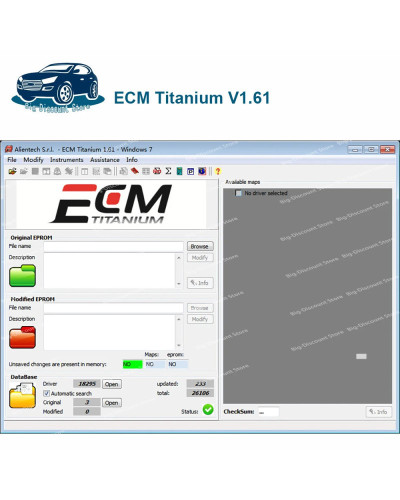 ECM Titanium 1.61 With 18259+ Driver Hexadecimal View Checksum ECM V1.