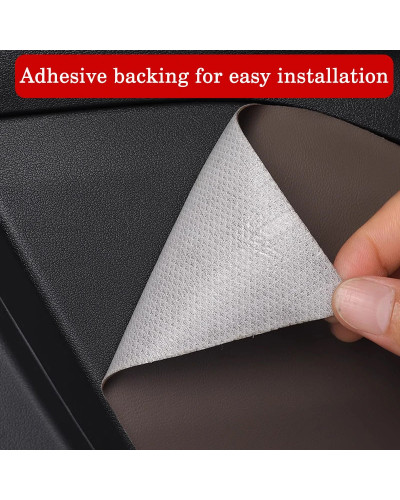 4pcs Car Door Anti Kick Pad Carbon Fiber Leather Texture Anti Dirt Pro