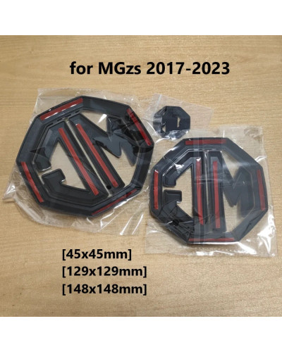 3PCS for MG ZS 2017-2025 car Center logo Front Emblem sticker Rear Tru