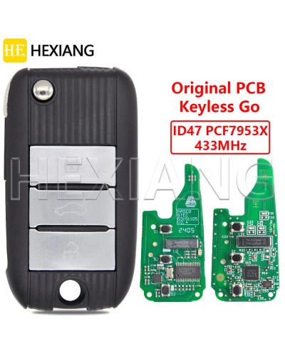 HE Original PCB ID47 PCF7953X 433MHz Keyless Go Car Remote Key For Mor