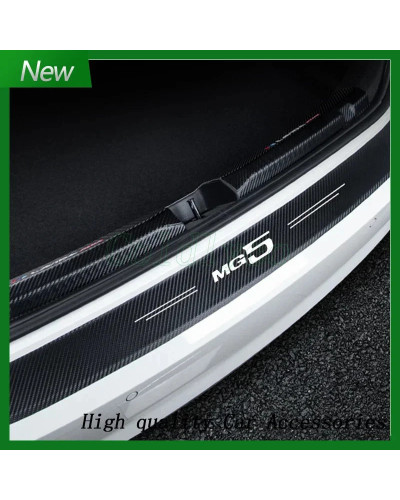 for MG 5 MG5 Logo Car Door Sill Protector Plate Rear Trunk Bumper Stri