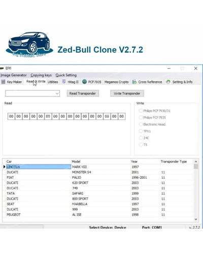 Zed Bull Key v2.7.2 Software Infinite Token Mini Zedbull Automatic Key