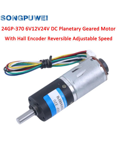 24gp-370 DC 6V 12V 24V High Torque 25KG.CM Planetary Geared Electric M