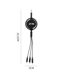 Cable de datos de carga rápida, accesorio multifuncional 3 en 1 de 100W para Morris Garage MG ZS HS con logotipo de coche