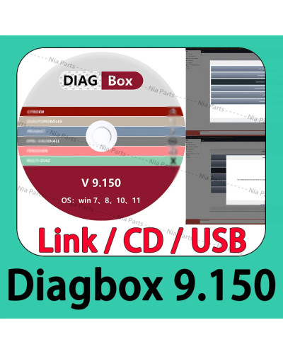 2024 NEW Diagbox V9.150 PP2000 software Diagnose Adaptation obd2 scann