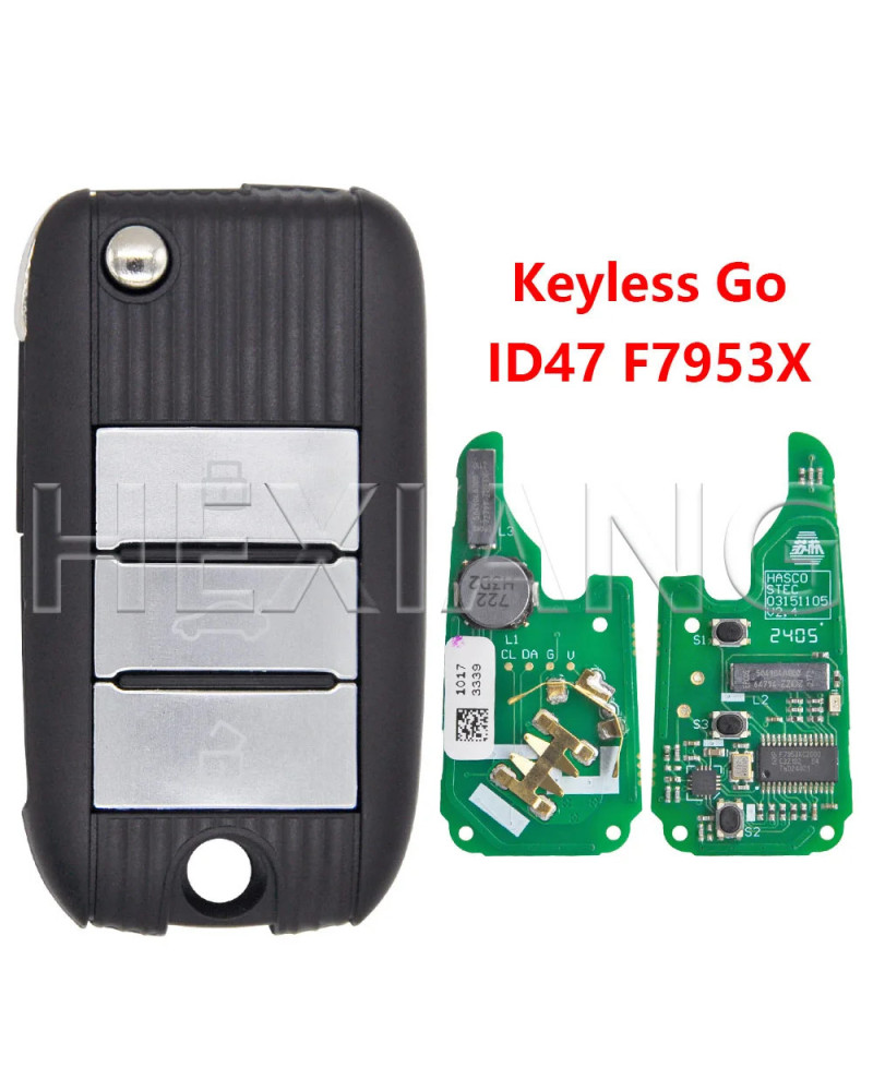 HE Original PCB ID47 PCF7953X 433MHz Keyless Go Car Remote Key For Mor