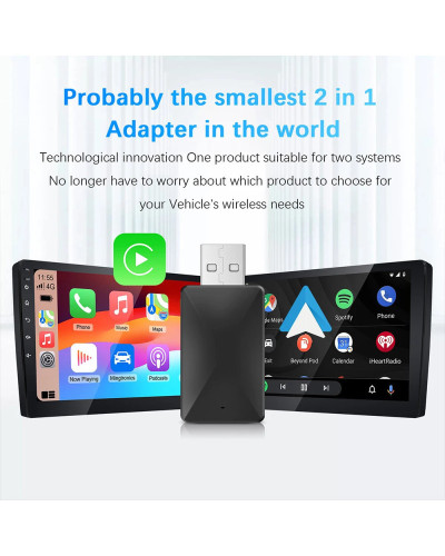 NEW Wireless Adapter CarPlay Android Auto Smart Mini Box Plug And Play