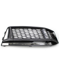 Rejilla de luz antiniebla para parachoques delantero de coche, accesorio de color negro brillante, estilo panal, para AUDI S4, A