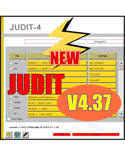 Newest JETI-Jungheinrich Judit 4.37 Diagnostic Software v4.37 Update T